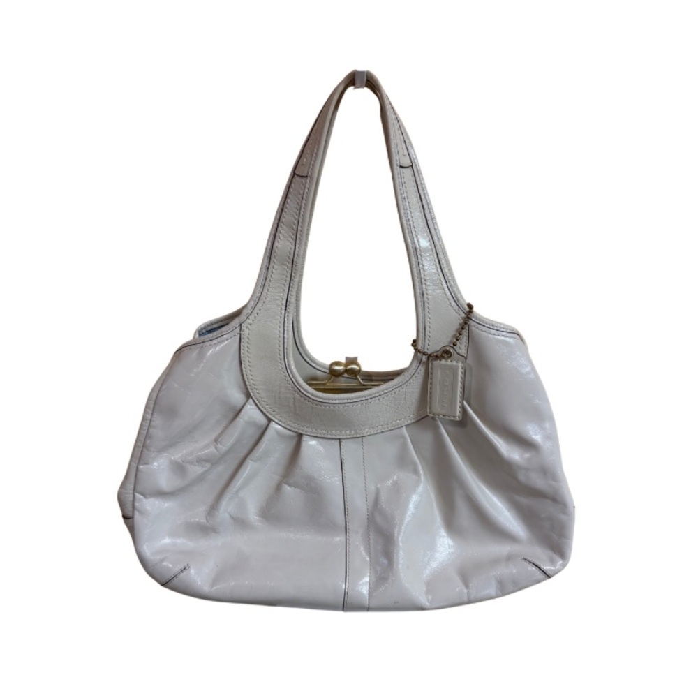 Coach Ergo Pleated Leather Kisslock Shoulder Bag